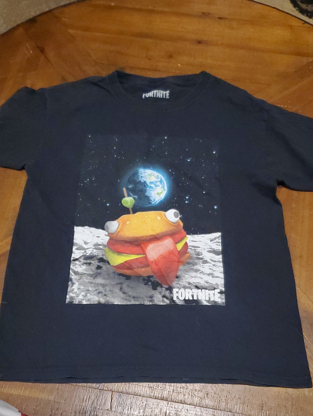 Fortnite Boys' Black Short Sleeve Space Burger Graphic Tee